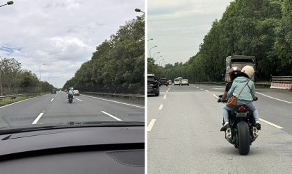 Nghị định 168 - Lỗi trừ 6 điểm GPLX: Điều khiển xe máy đi vào đường cao tốc