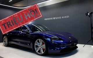 Triệu hồi xe điện Porsche Taycan tại Việt Nam do lỗi pin