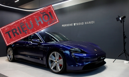Triệu hồi xe điện Porsche Taycan tại Việt Nam do lỗi pin