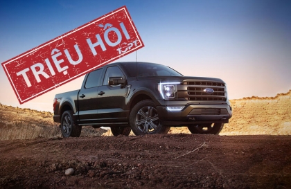 Triệu hồi Ford F-150 do lỗi phanh tay điện tử