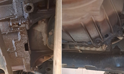 Gầm động cơ Innova bị rỉ nhớt thế này có nguy hiểm không?