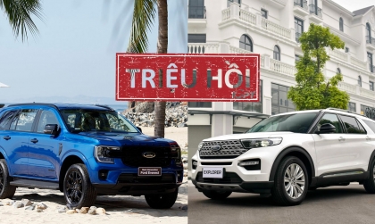 Triệu hồi Ford Everest và Explorer tại Việt Nam do các vấn đề khác nhau