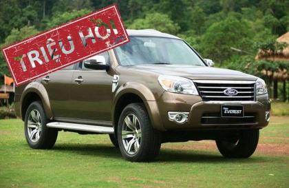 Gần 31.000 chiếc Ford Ranger và Everest bị lỗi túi khí, phải triệu hồi xe tại Việt Nam