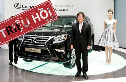 Toyota Việt Nam triệu hồi Lexus GX460 tại Việt Nam vì lỗi túi khí