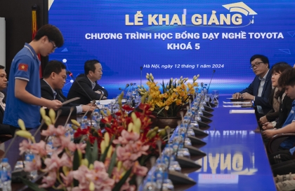 Khai giảng Khóa 5 Chương trình Học bổng dạy nghề Toyota