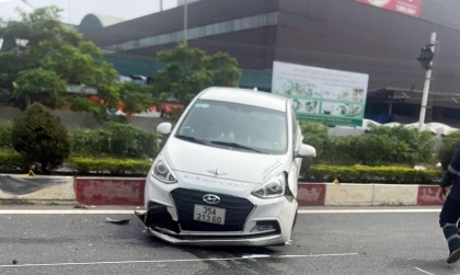 Ảnh TNGT: Đen cho tài xế Hyundai Grand i10 muốn