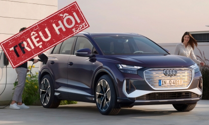 Triệu hồi loạt xe điện Audi do nguy cơ cháy sạc di động kèm theo xe
