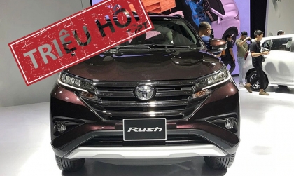 Triệu hồi Toyota Rush tại Việt Nam vì lỗi túi khí có thể tự nổ