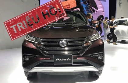 Triệu hồi Toyota Rush tại Việt Nam vì lỗi túi khí có thể tự nổ