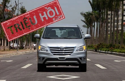 Toyota triệu hồi hơn 760 chiếc Innova tại Việt Nam