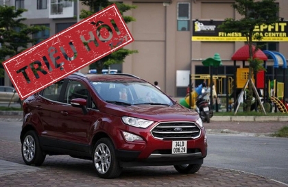 Có tiếng động lạ ở ghế trước, Ford EcoSport bị triệu hồi tại Việt Nam