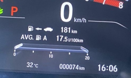 Honda CR-V của em báo thế này có tốn xăng không ạ?