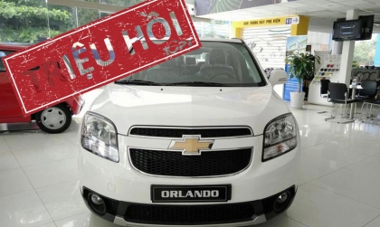 GM Việt Nam triệu hồi hơn 530 chiếc Orlando MPV