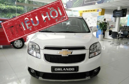 GM Việt Nam triệu hồi hơn 530 chiếc Orlando MPV