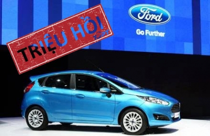 Gần 1.200 chiếc Ford Fiesta bị triệu hồi tại Việt Nam