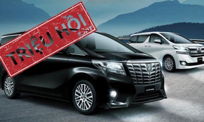 Toyota Việt Nam triệu hồi Toyota Alphard, khuyến cáo an toàn với người sử dụng