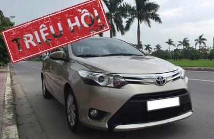 3.810 chiếc Toyota Vios phải triệu hồi để thay túi khí