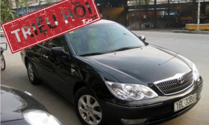 Toyota Việt Nam triệu hồi xe Camry 3.0