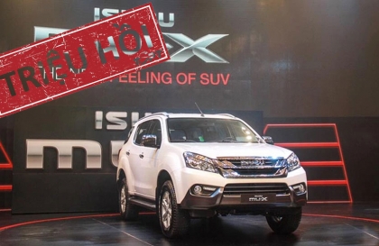 Triệu hồi xe Isuzu MU-X tại Việt Nam