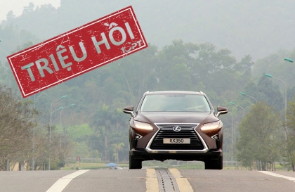 Triệu hồi 360 chiếc Lexus RX tại Việt Nam