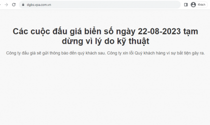 Công ty Quản lý đấu giá biển số xe trả lời ra sao về