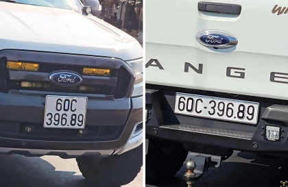 Ý thức giao thông: Ford Ranger Raptor ngang nhiên dán biển số né phạt nguội