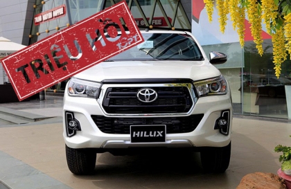 Toyota Việt Nam triệu hồi Hilux vì nguy cơ mất trợ lực phanh