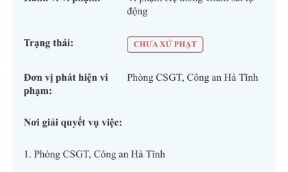 Mách giùm cách thức xử lý phạt nguội