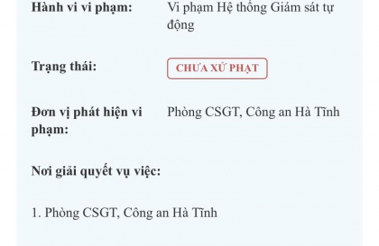 Mách giùm cách thức xử lý phạt nguội