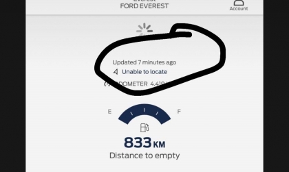 Vì sao app Fordpass không định vị được xe Everest?