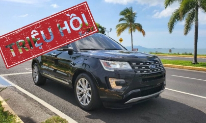 Triệu hồi hơn 2,2 triệu chiếc Ford Explorer trên toàn cầu vì lý nguy cơ rơi thanh trang trí ngoại thất