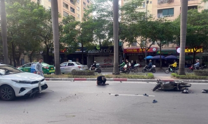 Ảnh TNGT: KIA Cerato 28A 15246 đen đủi bị