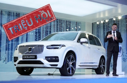 Triệu hồi Volvo XC90 vì phần mềm điều khiển ghế