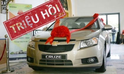 GM Việt Nam triệu hồi hơn 4.300 chiếc Chevrolet Cruze