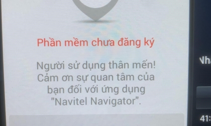 Mở bản đồ xe Hyundai Creta báo lỗi này thì xử lý thế nào?