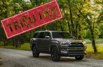 Triệu hồi Toyota 4Runner 2022 vì lỗi hệ thống đèn pha bị lỗi