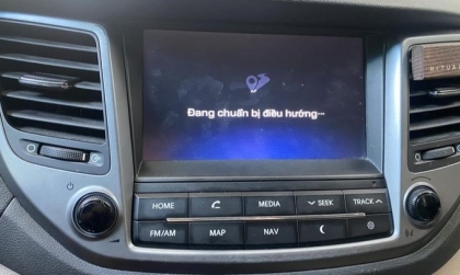 Bản đồ trên Hyundai Tucson bị lỗi thế này thì phải làm sao?