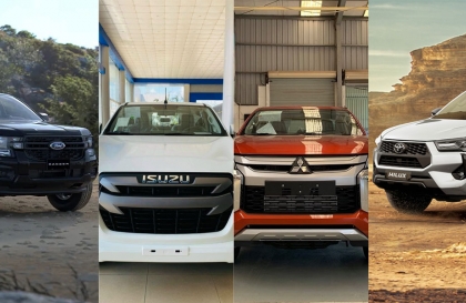 So sánh các phiên bản Tiêu chuẩn dưới 670 triệu đồng của Ford Ranger, Isuzu D-Max, Mitsubishi Triton và Toyota Hilux