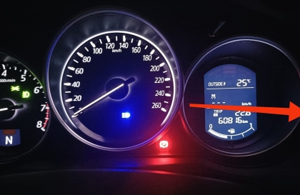Mazda CX-5 không hiện mức tiêu hao xăng do đâu?
