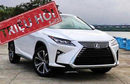 Triệu hồi xe Lexus RX350 tại Việt Nam vì lỗi hộp số