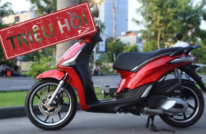 Piaggio Việt Nam triệu hồi hơn 13.000 chiếc Liberty