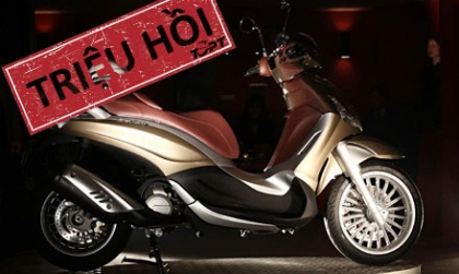 Piaggio Việt Nam triệu hồi gần 630 xe
