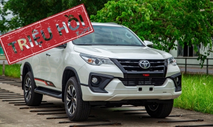 Toyota triệu hồi Fortuner và Innova vì lỗi hộp số tự động