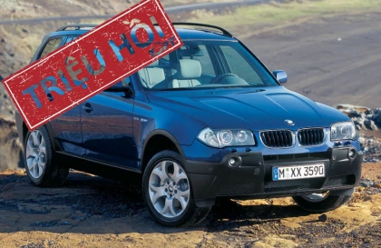 Triệu hồi BMW X3 trên toàn cầu do lỗi túi khí