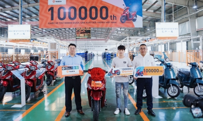 Yadea Việt Nam xuất xưởng mẫu xe máy điện thứ 100.000, chuẩn bị xây nhà máy thứ 2 tại Việt Nam