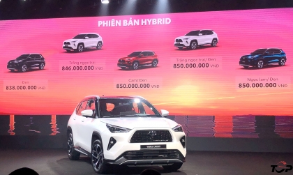 Bảng giá xe Toyota tháng 9: Yaris Cross được ưu đãi 50% lệ phí trước bạ