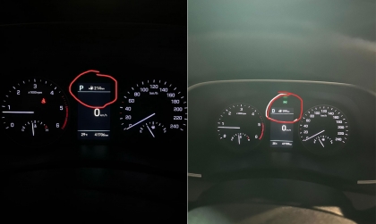 Vì sao Hyundai Tucson báo số km đi được khác nhau sau khi gửi xe?