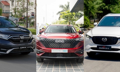 So sánh 3 mẫu crossover hạng C tại Việt Nam: Haval H6, Honda CR-V và Mazda CX-5