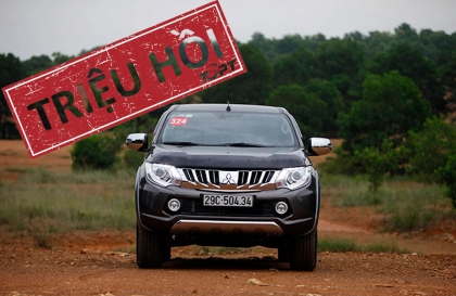 Sau Zinger, đến lượt Mitsubishi Triton bị triệu hồi vì lỗi túi khí