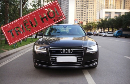 Triệu hồi Audi A8L tại Việt Nam